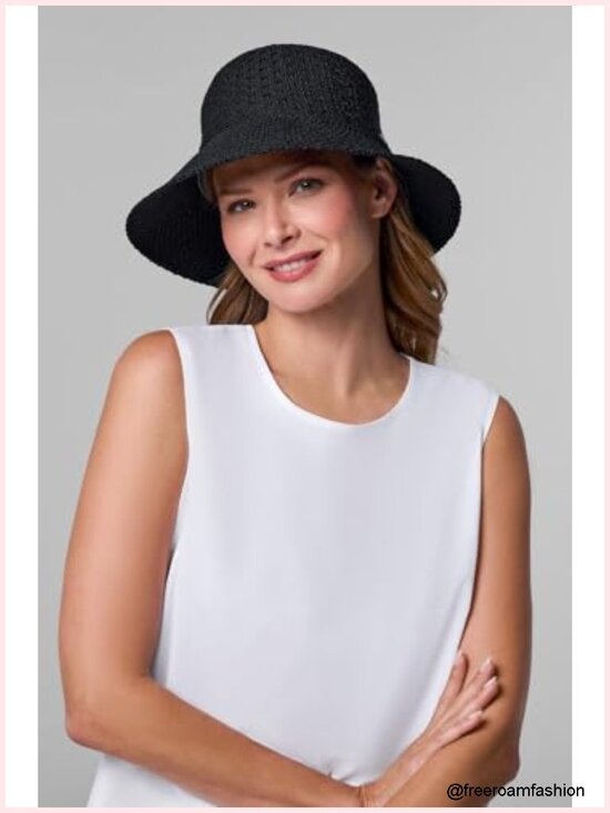 UPF 50+ Sun Protection Cloche Hat - Travel-Friendly Packable main image 3